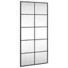 vidaXL Specchio da Parete Nero 50x100 cm Rettangolare in Ferro