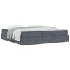 vidaXL Struttura letto con materasso 2 pcs Grigio Sfumato Velluto