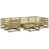 vidaXL Set Divani da Giardino 7 pz in Legno Impregnato di Pino
