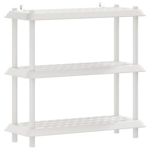 vidaXL Unit&agrave; di scaffalatura 3 livelli 100 x 40 x 96 cm PP Bianco