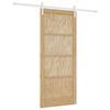 vidaXL Porta scorrevole Naturale e Bianco 86 x 198,5 cm
