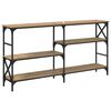 vidaXL Tavolo consolle Rovere artigianale 150 x 29 x 76,5 cm