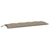 vidaXL Cuscino per Panca Tortora 150x50x3 cm in Tessuto Oxford