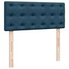 vidaXL Pouf Letto con Materasso e LED Blu Scuro 120x190cm in Velluto