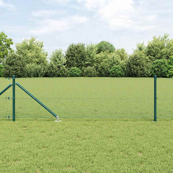 vidaXL Palo della recinzione Verde 100 x 0,5 m (reticolo 16 x 16 mm)