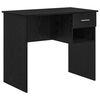 vidaXL Scrivania Rovere Nero Legno ingegnerizzato 90 x 49 x 75 cm