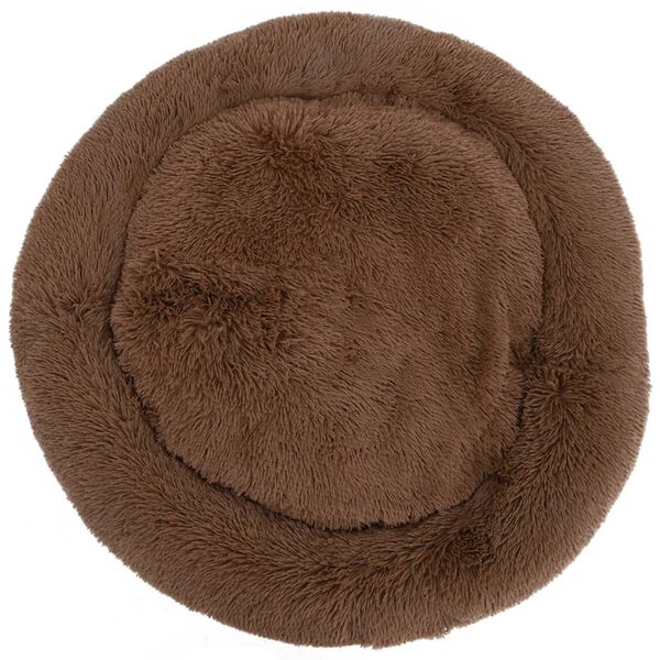 vidaXL Cuscino Lavabile per Cani e Gatti Marrone 70x70x15 cm Peluche