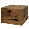 vidaXL Tavolino da Caff&egrave; in Autentico Legno di Teak 50x50x35cm Marrone