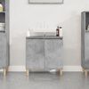 vidaXL Mobile Lavabo Grigio Cemento 58x33x60 cm in Legno Multistrato