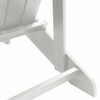 vidaXL Sedia Adirondack Bianco 74 x 82 x 92cm HDPE