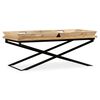 vidaXL Tavolino da Salotto in Legno Massello di Mango 110x55x42 cm
