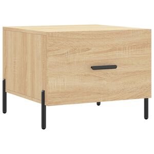 vidaXL Tavolino da Salotto Rovere Sonoma 50x50x40 cm Legno Multistrato