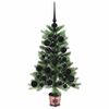 vidaXL Albero di Natale con 150 LED con supporto Verde 65 cm PE