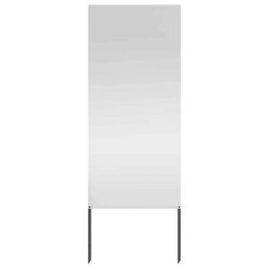 vidaXL Schermo per privacy in giardino Traforo Argento 50 x 140 cm