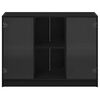 vidaXL Credenza Rovere Nero 100 x 37 x 75.5 cm