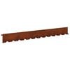 vidaXL Bordura per Prato 20 pz 102 x 10 x 4 cm Acciaio Ruggine