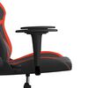 vidaXL Sedia da Gaming Nera e Rossa in Similpelle