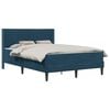 vidaXL Struttura letto con materasso Blu 140 x 200 cm Velluto
