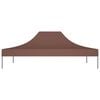 vidaXL Tetto per Tendone per Feste 4,5x3 m Marrone 270 g/m²