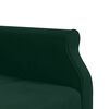 vidaXL Divano Letto a L Verde Scuro 271x140x70 cm in Velluto