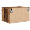 vidaXL Mobiletto da comodino a parete con cassetto 2 pcs Legno vecchio