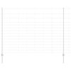 vidaXL Recinzione con Posto Argento 1,6 x 25 m Acciaio