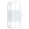 vidaXL Cabina Doccia ESG 80x80x180 cm