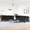 vidaXL Set di Divani 2 pz Nero in Tessuto