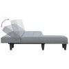 vidaXL Divano Letto a L Grigio Chiaro 255x140x70 cm in Tessuto