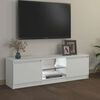 vidaXL Mobile Porta TV con Luci LED Bianco 120x30x36 cm