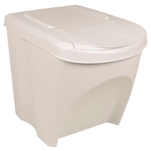 vidaXL Contenitori Impilabili per Rifiuti 3pz Bianco 75L Polipropilene
