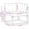 vidaXL Divano Angolare da Esterno Legno di Acacia Massello Naturale