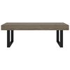 vidaXL Tavolino da Salotto Grigio e Nero 120x60x40 cm in MDF e Ferro