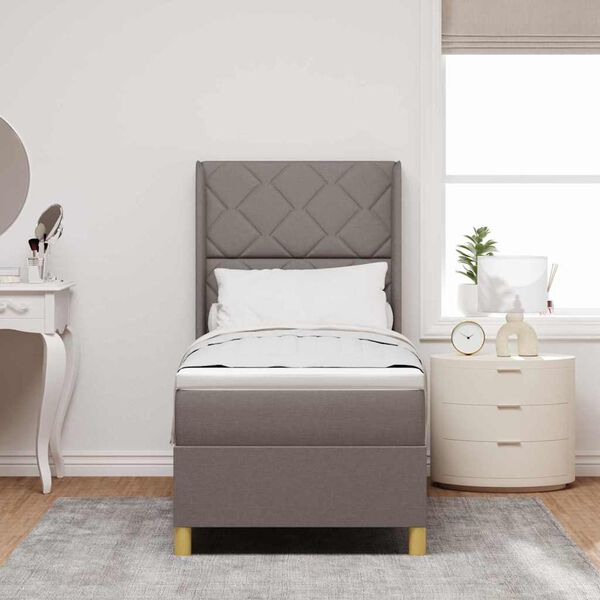 vidaXL Letto a molle con materasso Talpa 140 x 200 cm Tessuto