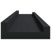 vidaXL Mensole con Sporgenza 2 pz Nere 60x9x3 cm MDF