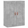 vidaXL Credenza Grigio Cemento 69,5x34x180 cm in Legno Multistrato