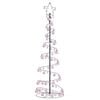 vidaXL Albero di Natale a LED con Palline 120 LED Bianco Caldo 180 cm
