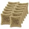 vidaXL Cuscino con cuscino HEERLEN 12 pz Grigio Chiaro Fleece PV