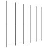 vidaXL Divisorio a 5 Pannelli Bianco 250x220 cm Tessuto