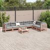 vidaXL Set Divani da Giardino 8 pz con Cuscini Massello Abete Douglas