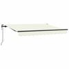 vidaXL Tenda retrattile Crema 250 x 200 cm Tessuto