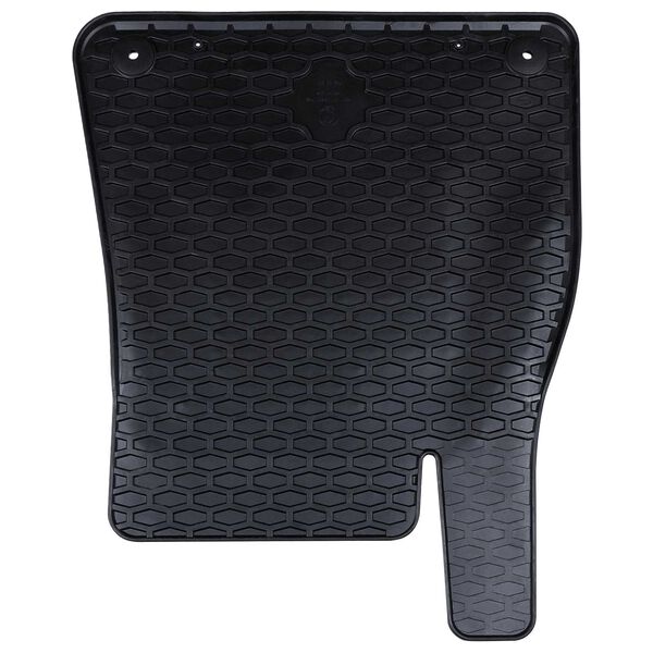 vidaXL Tappetino per Auto 4 pcs Nero Gomma