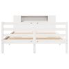 vidaXL Letto Libreria senza Materasso Bianco 160x200 cm Legno di Pino