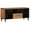 vidaXL Mobile Porta TV 100x33x46 cm in Legno Massello di Mango