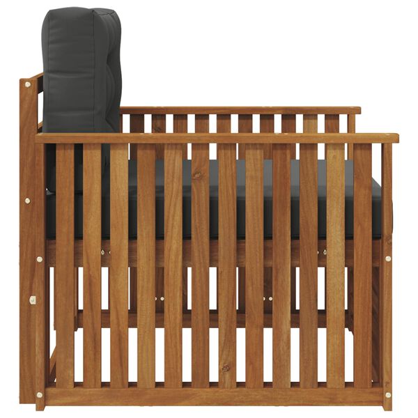 vidaXL Set di divani da esterno Legno di Acacia Massello e Poliestere