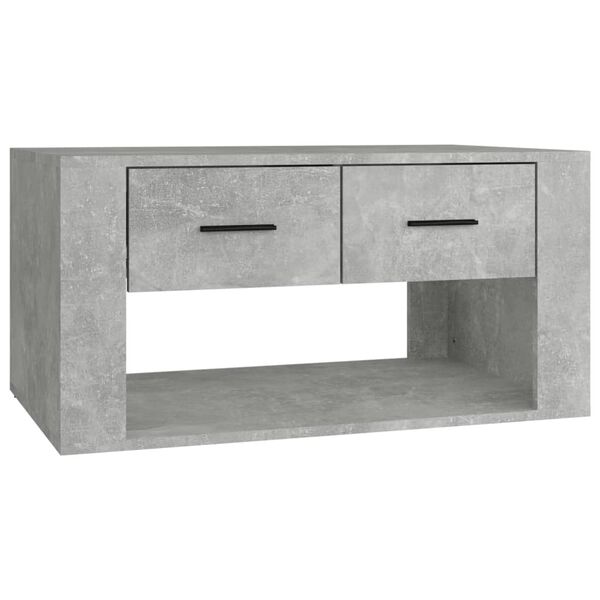 vidaXL Tavolino da Salotto Grigio Cemento 80x50x40cm Legno Multistrato