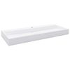 vidaXL Lavandino 120x46x11 cm Blocco in Marmo/Minerale Bianco