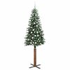 vidaXL Albero di Natale snodato con 300 LED Verde e Bianco 210 cm