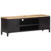 vidaXL Mobile Porta TV 120x30x40 cm in Legno Massello di Mango Grezzo