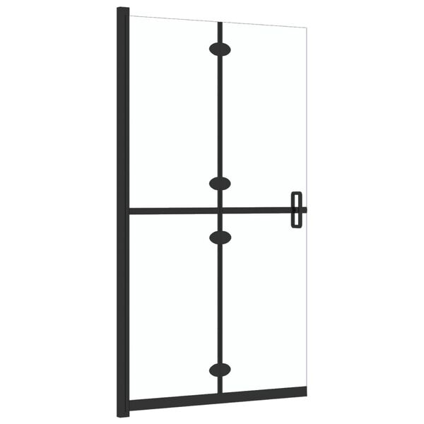 vidaXL Parete per Doccia Walk-in Pieghevole in Vetro ESG 110x190 cm